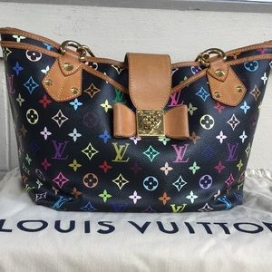 Louis Vuitton Annie multicolor leather handbag
